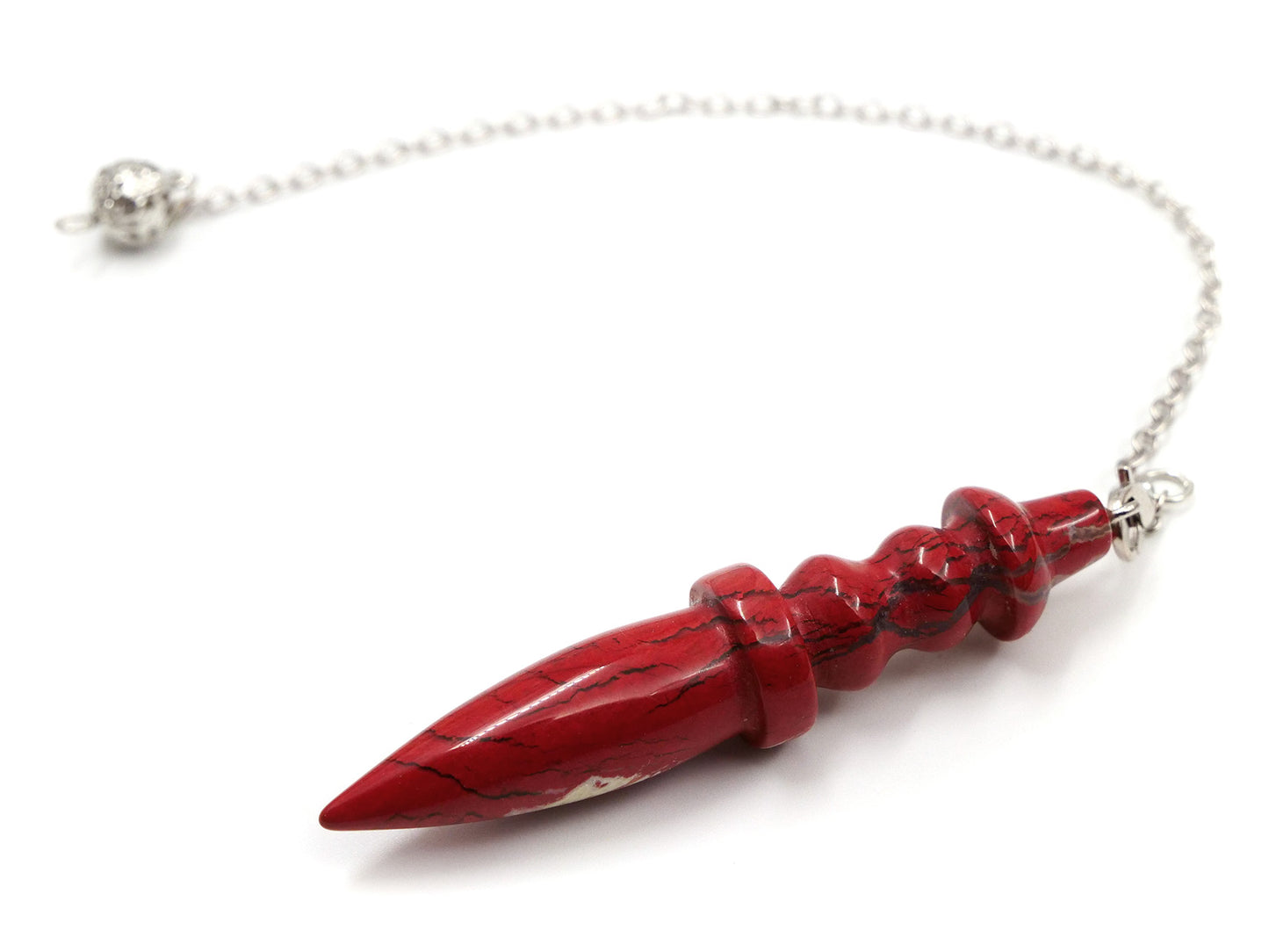 Jaspe rouge - Pendule égyptien en pierre fine