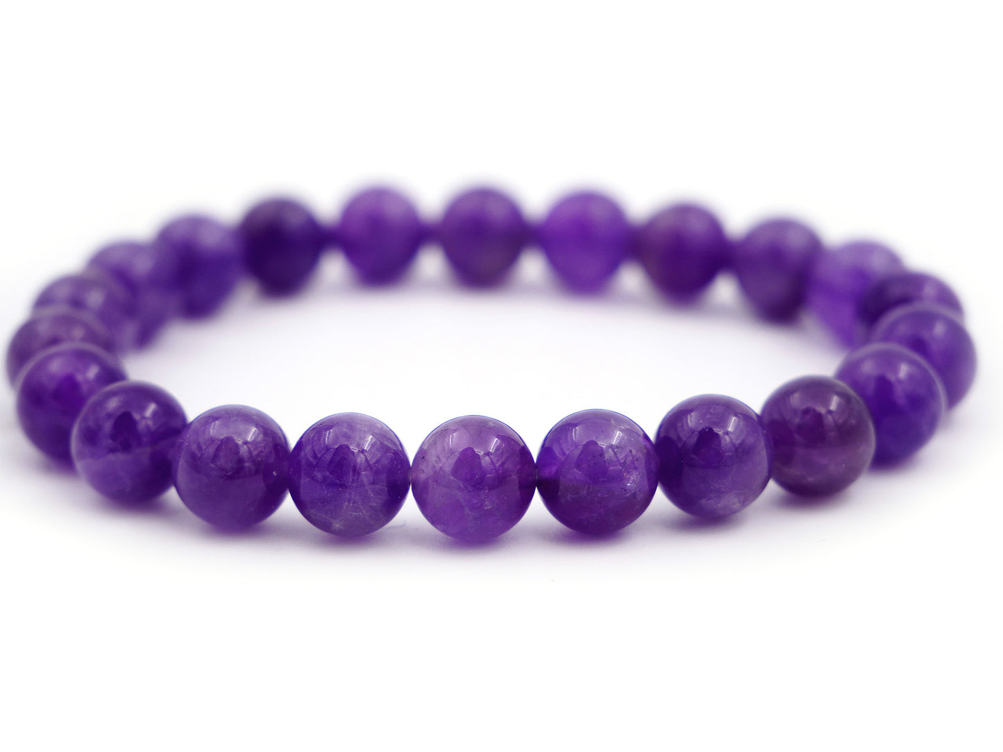 Bracelet en améthyste - 8mm