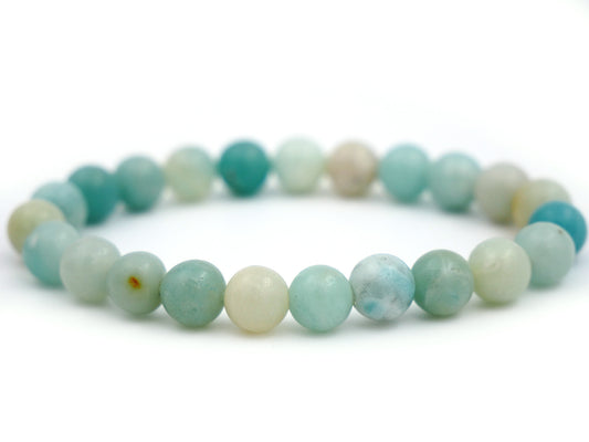 Bracelet en amazonite - 8mm