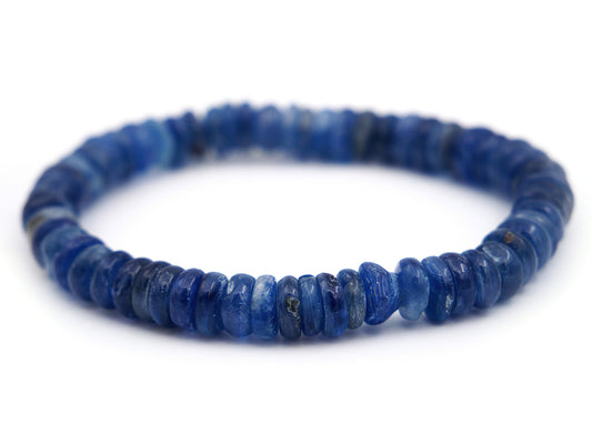 Bracelet en cyanite (disthène bleu)