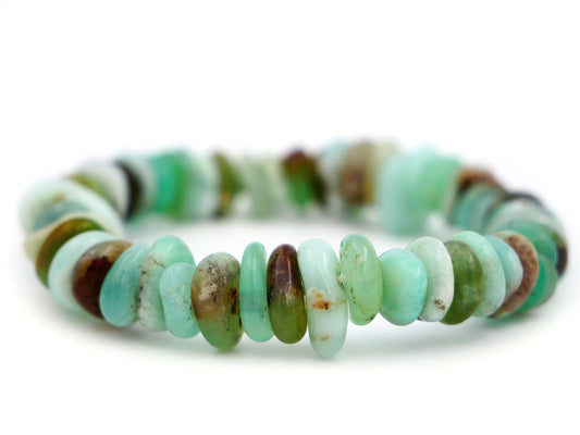 Bracelet en chrysoprase