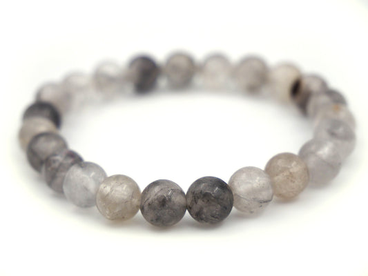 Bracelet en quartz gris isis - 8mm