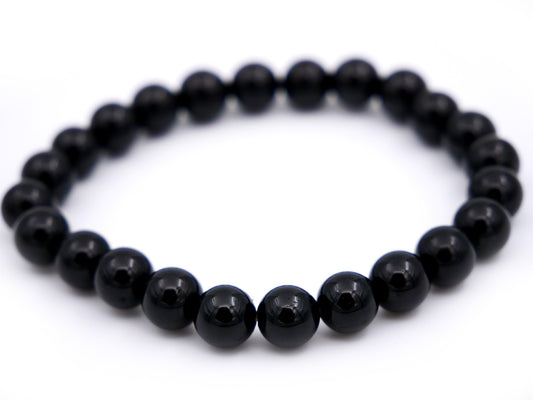 Bracelet en tourmaline noire - 8mm
