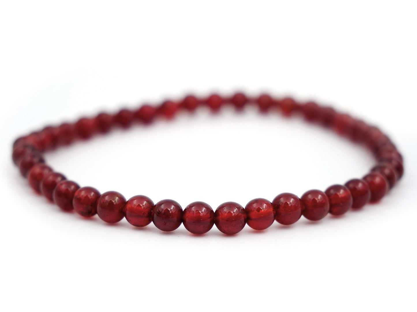 Bracelet en grenat hessonite - 4mm