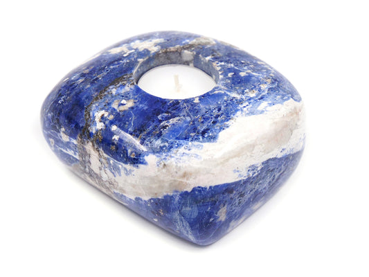 Bougeoir en sodalite