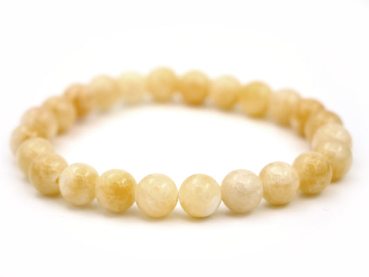 Bracelet en calcite orange - 8mm