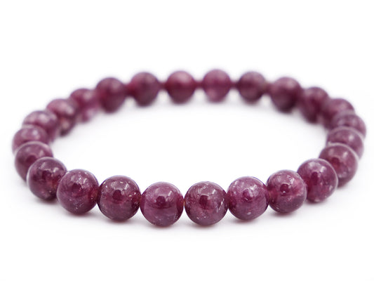 Bracelet en lépidolite - 8mm