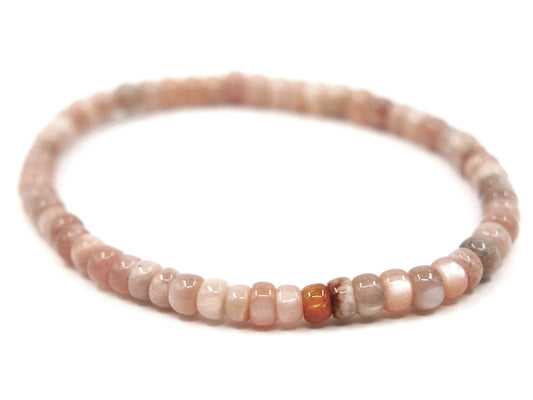 Bracelet en pierre de lune - 5x3 mm