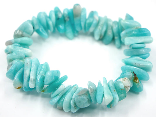 Bracelet en amazonite - galets