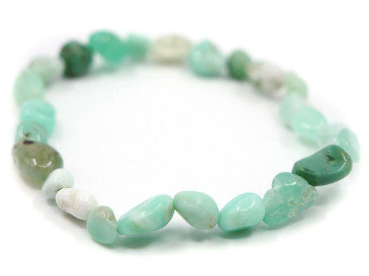 Bracelet en chrysoprase