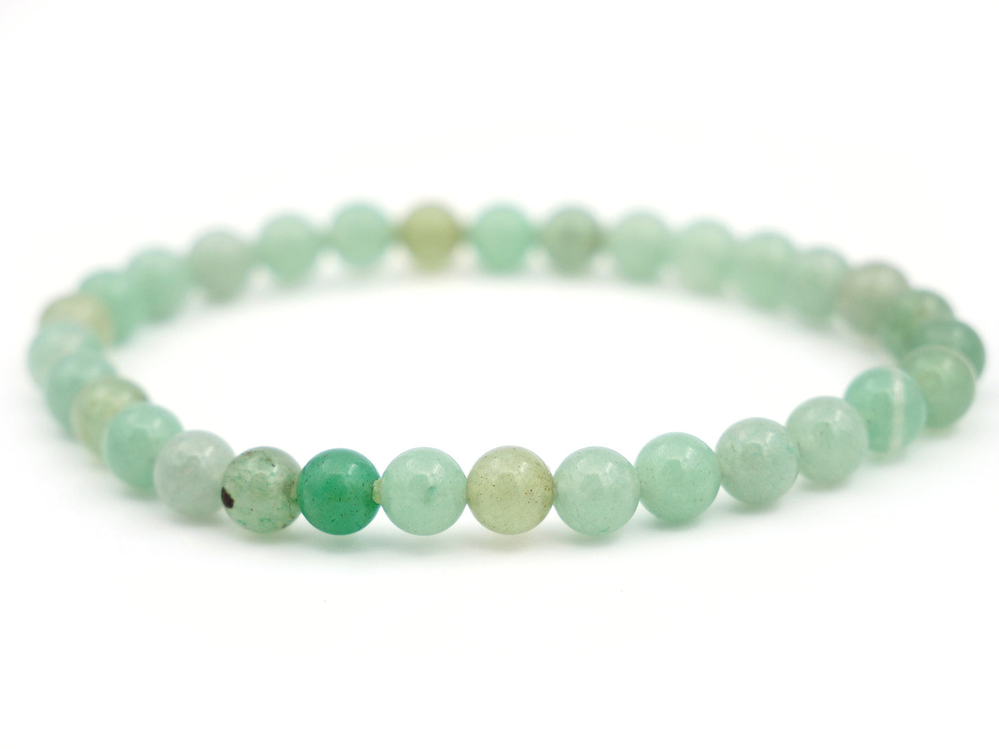 Bracelet en aventurine verte - 6mm