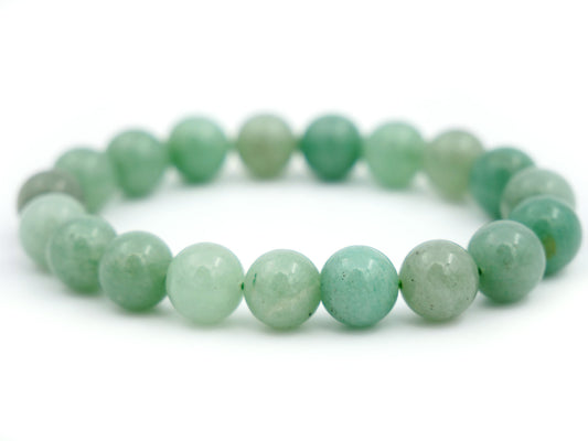 Bracelet en aventurine verte - 10mm