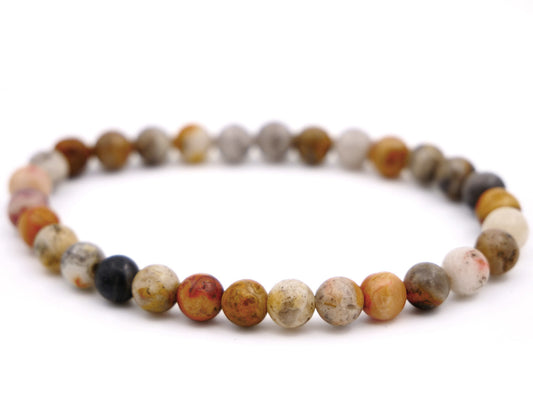 Bracelet en agate crazy lace - 6mm