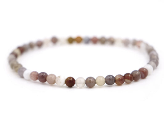Bracelet en agate du Botswana - 4mm