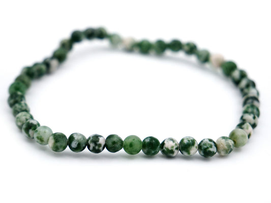 Bracelet en agate d'arbre - 4mm