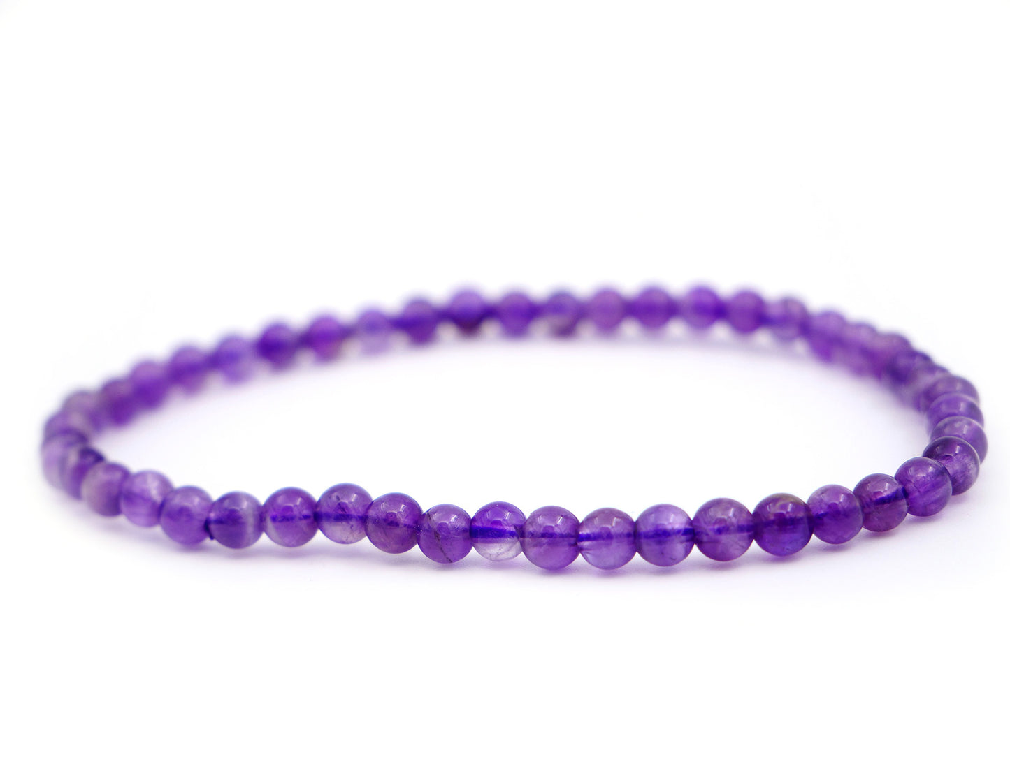 Bracelet en améthyste - 4mm