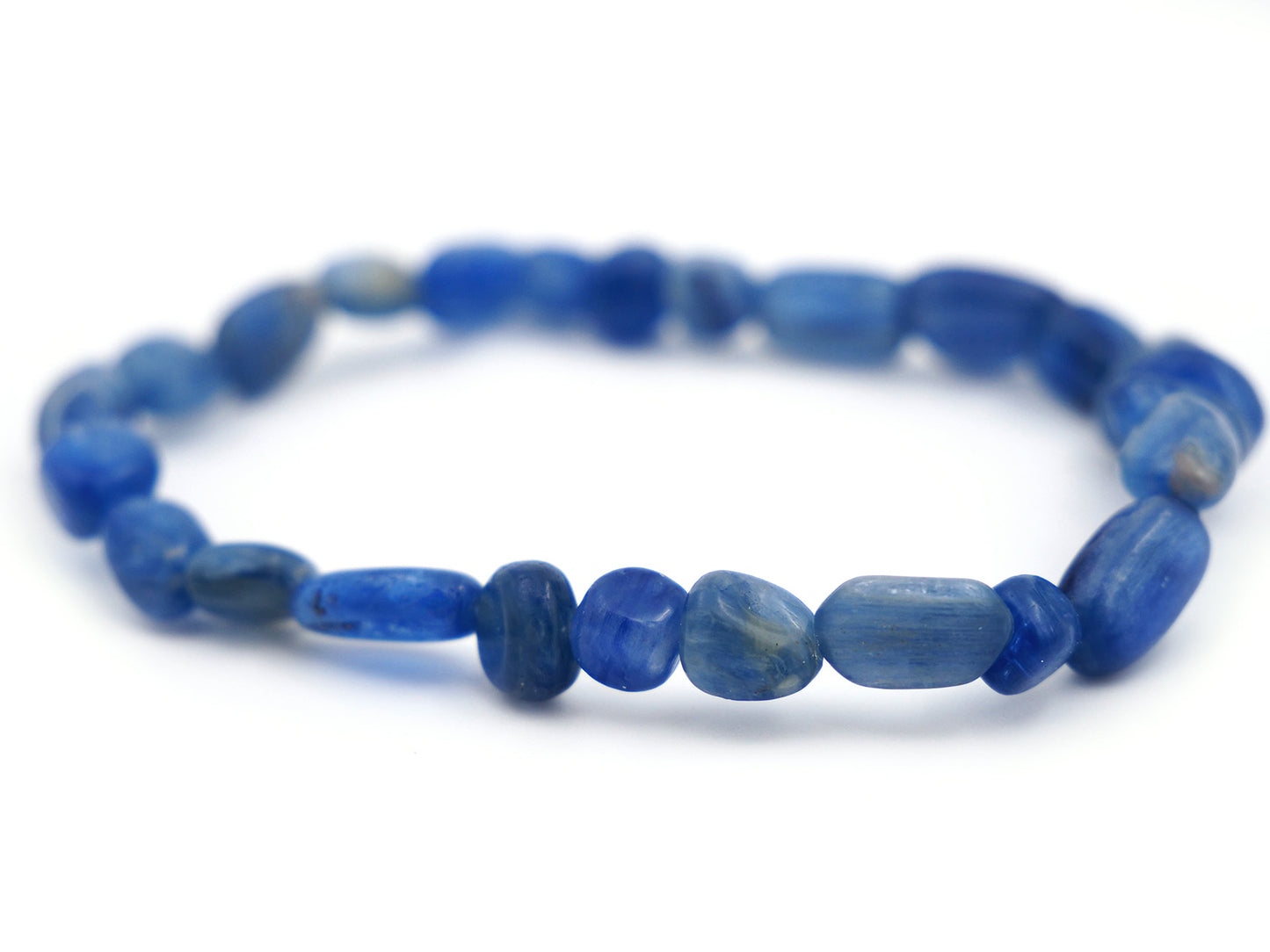 Bracelet en cyanite (disthène bleu)