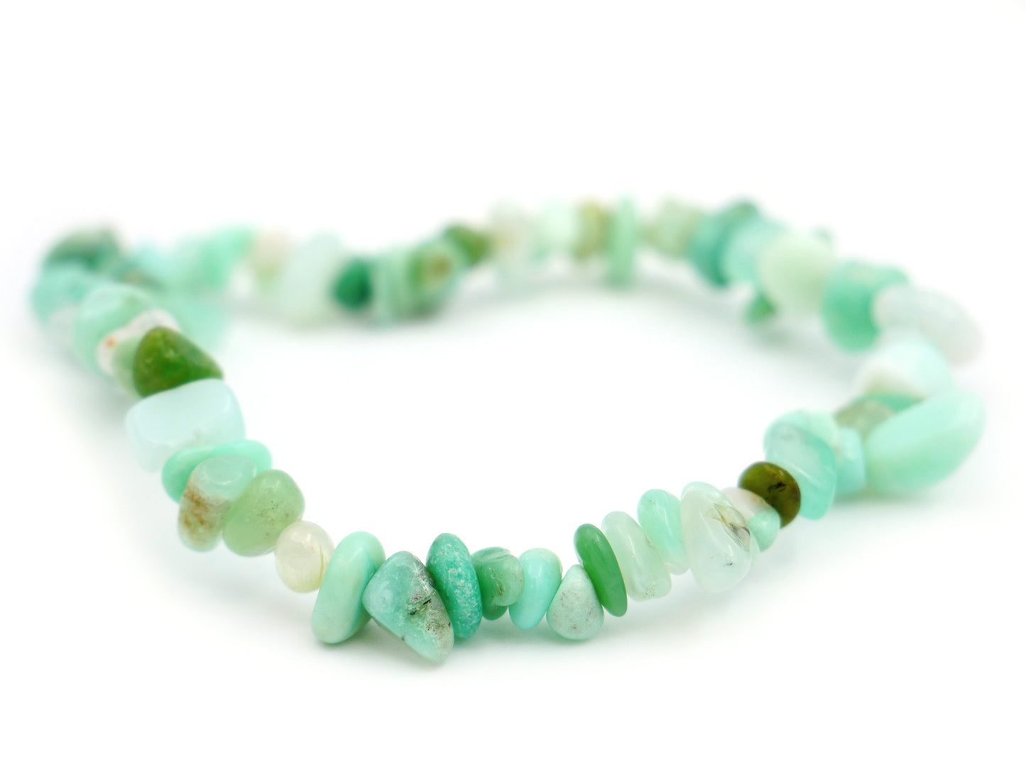 Bracelet en chrysoprase