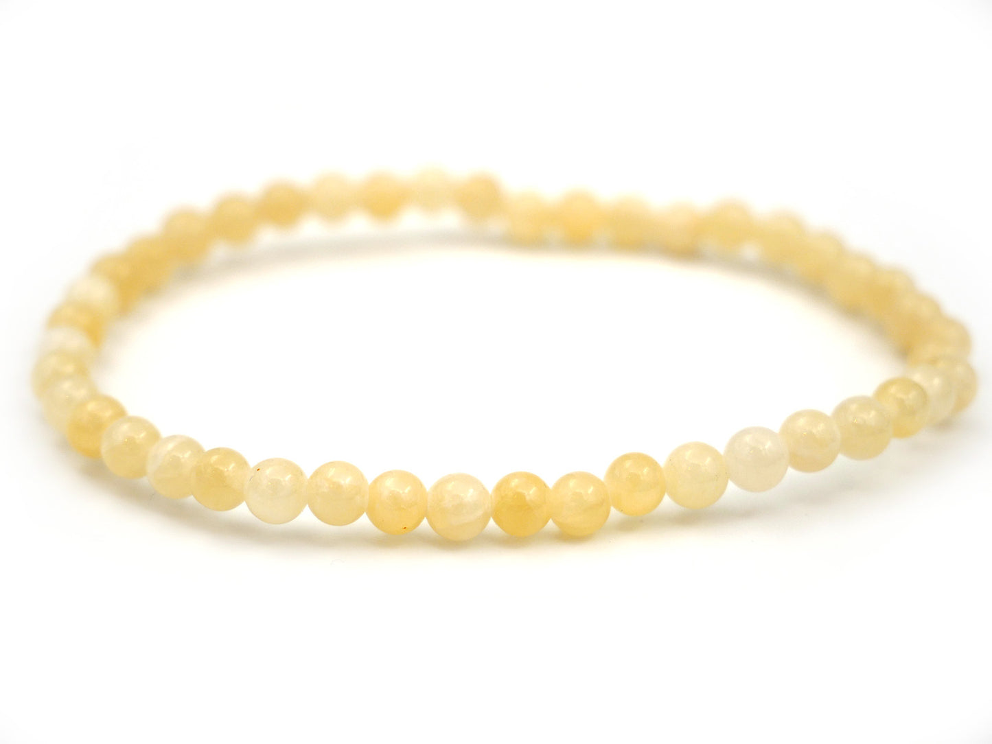 Bracelet en calcite orange - 4mm