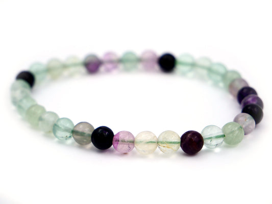 Bracelet en fluorite - 6mm