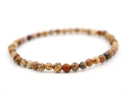 Bracelet en jaspe paysage (kalahari) - 4mm