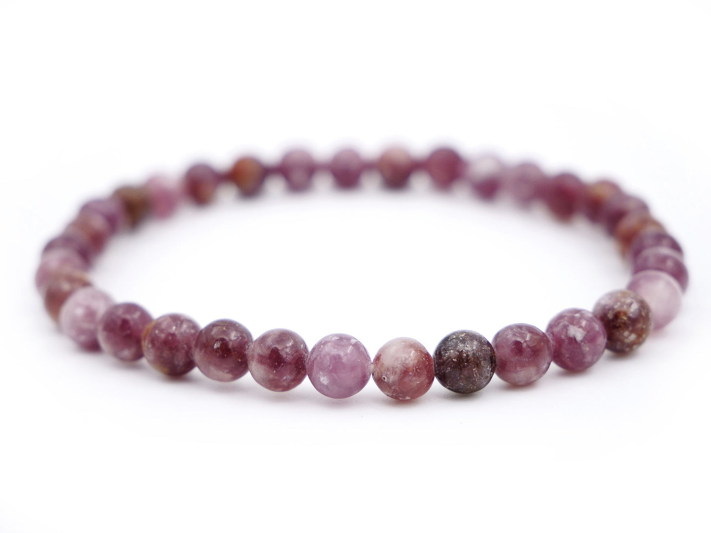 Bracelet en lépidolite - 6mm