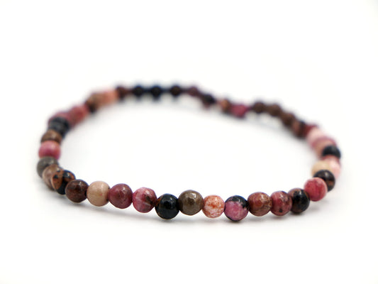 Bracelet en rhodonite - 4mm