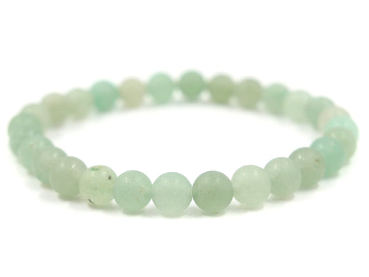 Bracelet en aventurine verte - 6mm mat