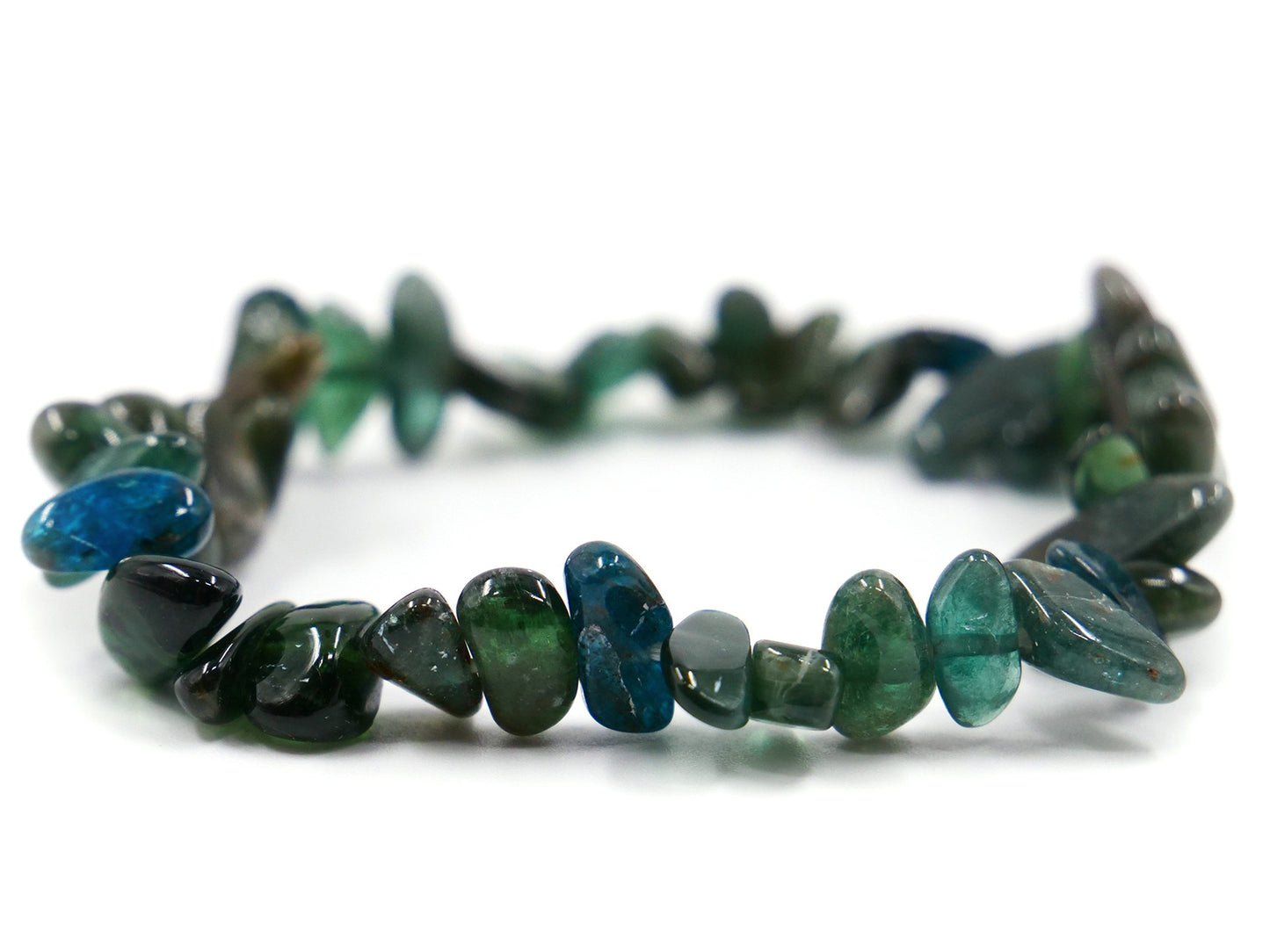 Bracelet en apatite verte
