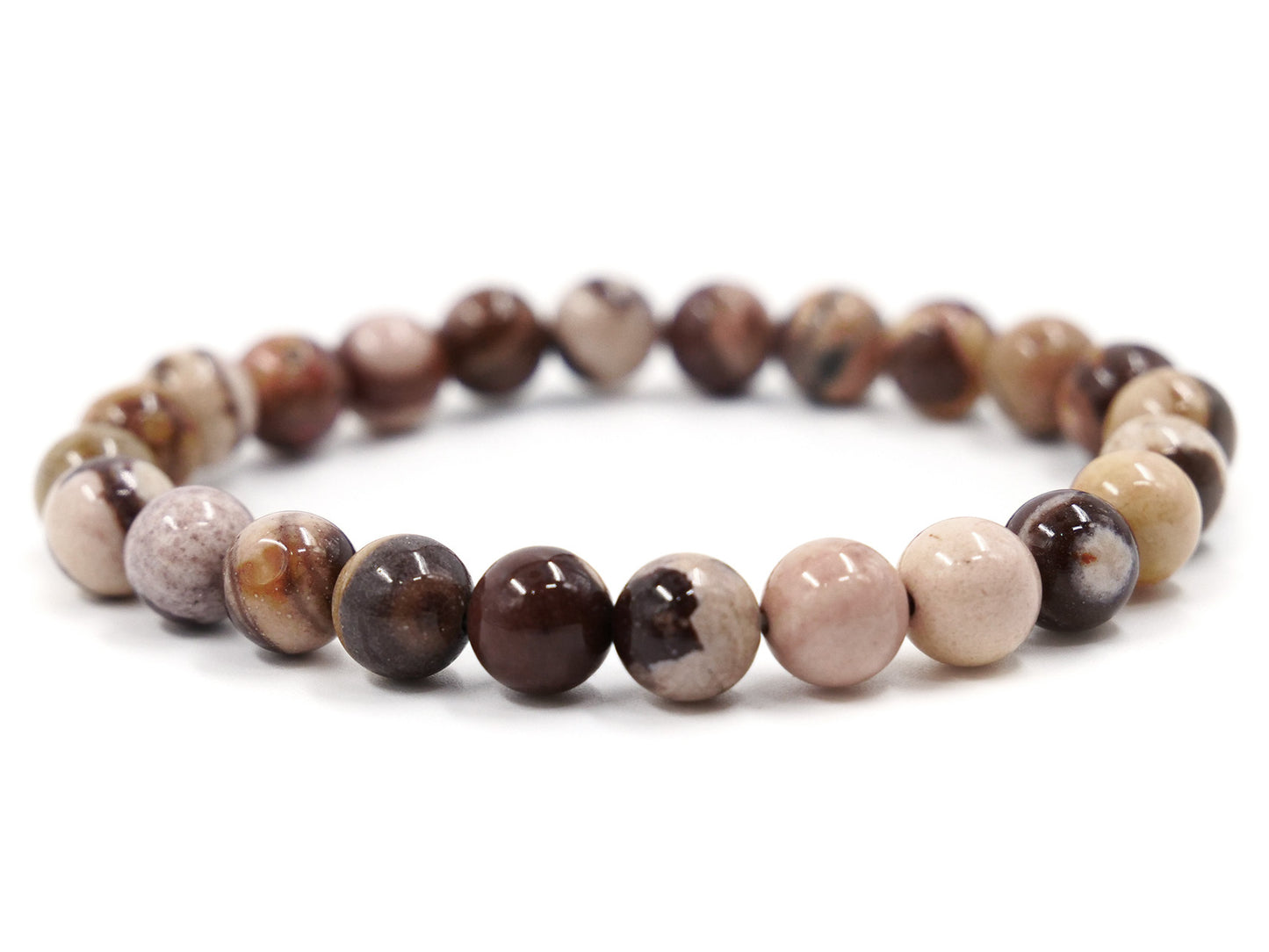 Bracelet en jaspe cappuccino - 8mm