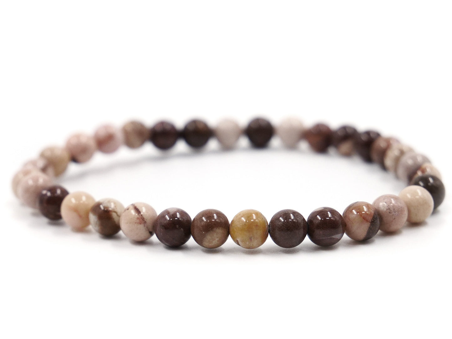 Bracelet en jaspe cappuccino - 6mm