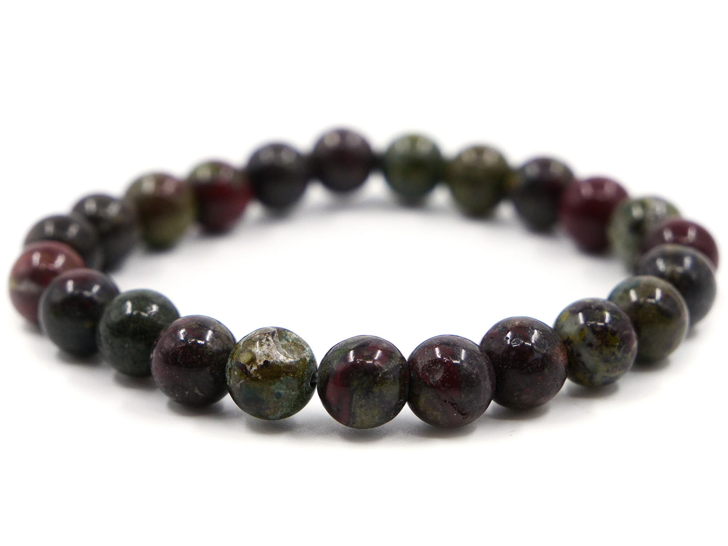 Bracelet en jaspe dragon - 8mm