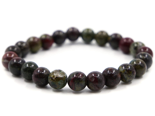 Bracelet en jaspe dragon - 8mm