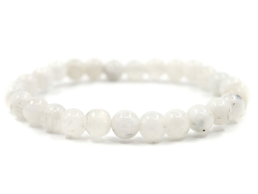 Bracelet en labradorite blanche "pierre de lune" - 7mm