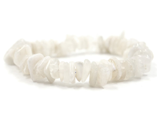 Bracelet en labradorite blanche "pierre de lune"
