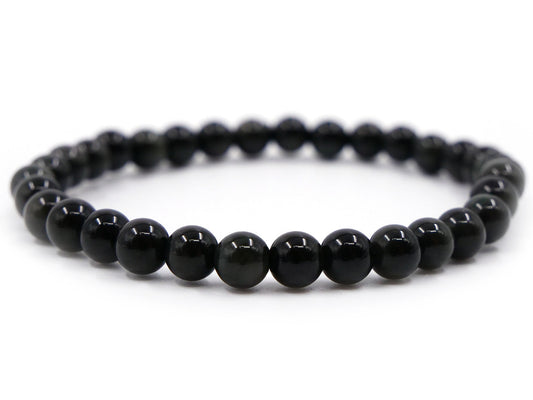 Bracelet en obsidienne arc-en-ciel - 6mm