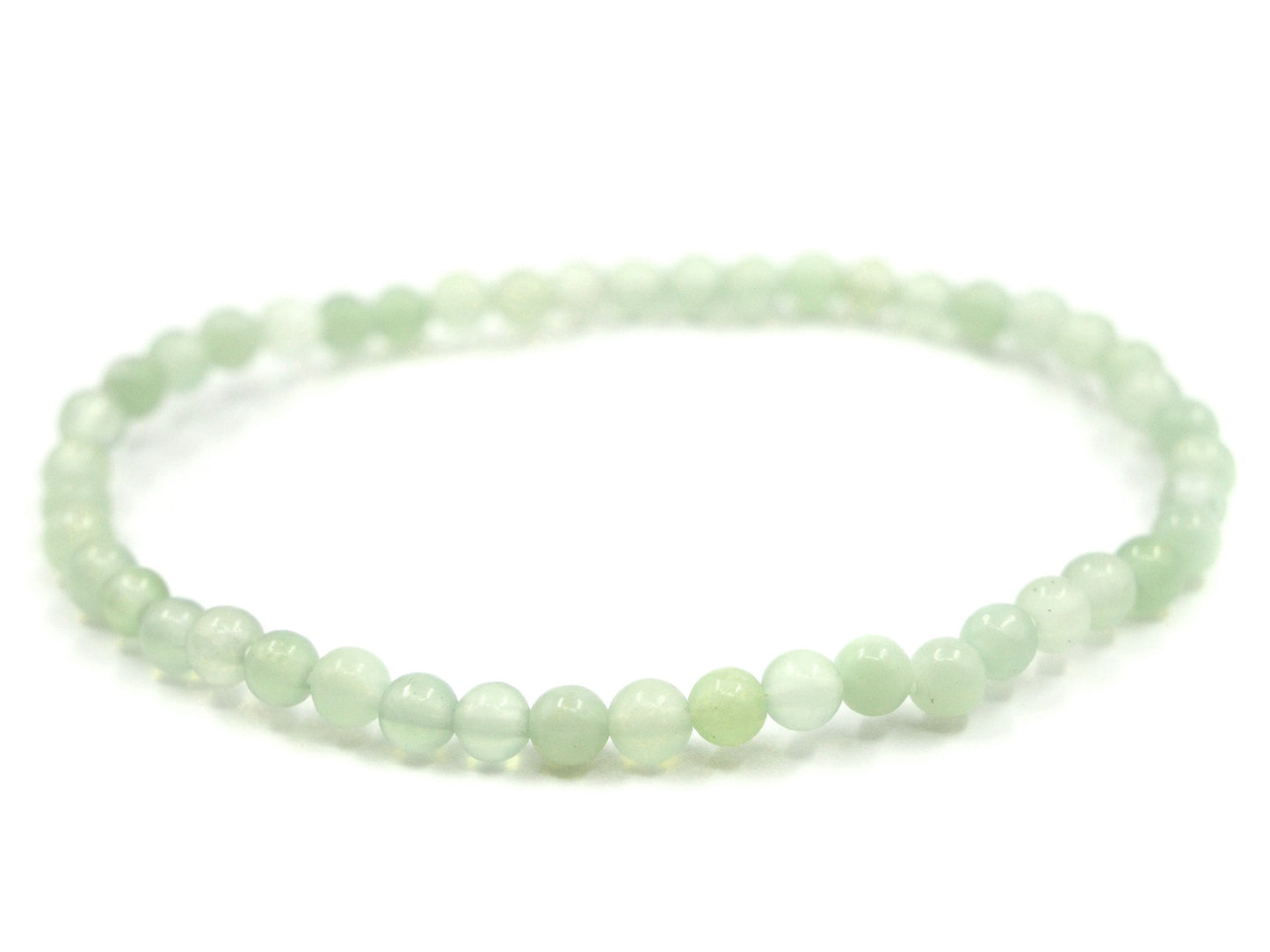 Bracelet en serpentine noble - 4mm