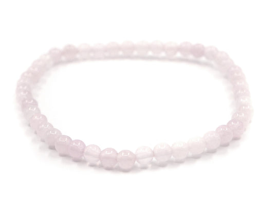 Bracelet en quartz rose - 4mm