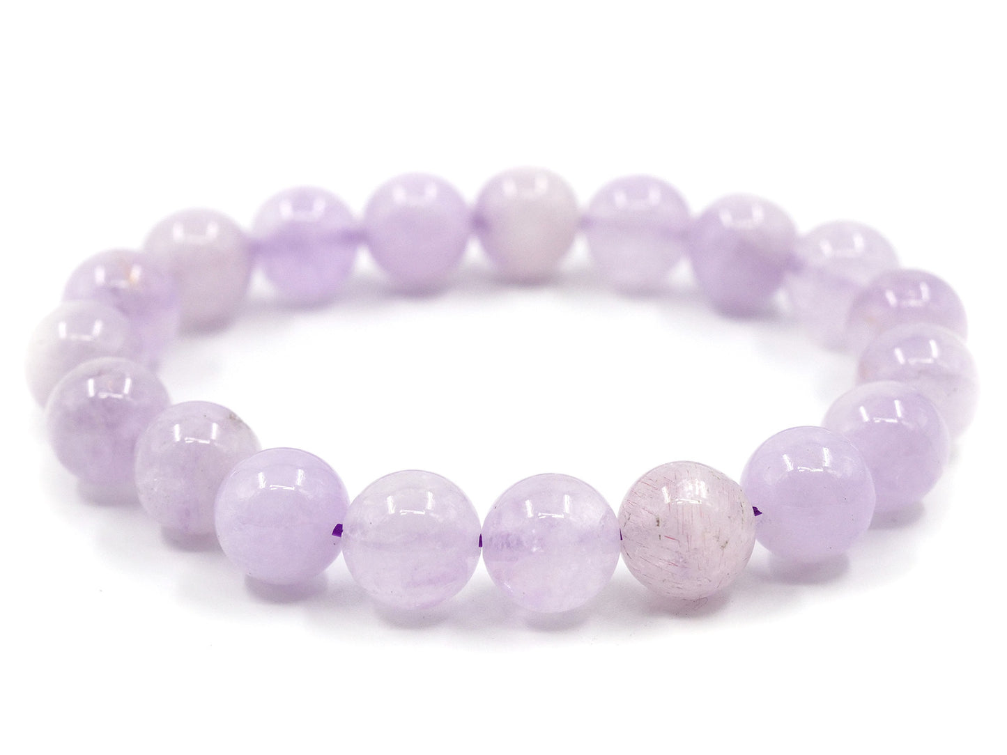 Bracelet en améthyste lavande - 10mm