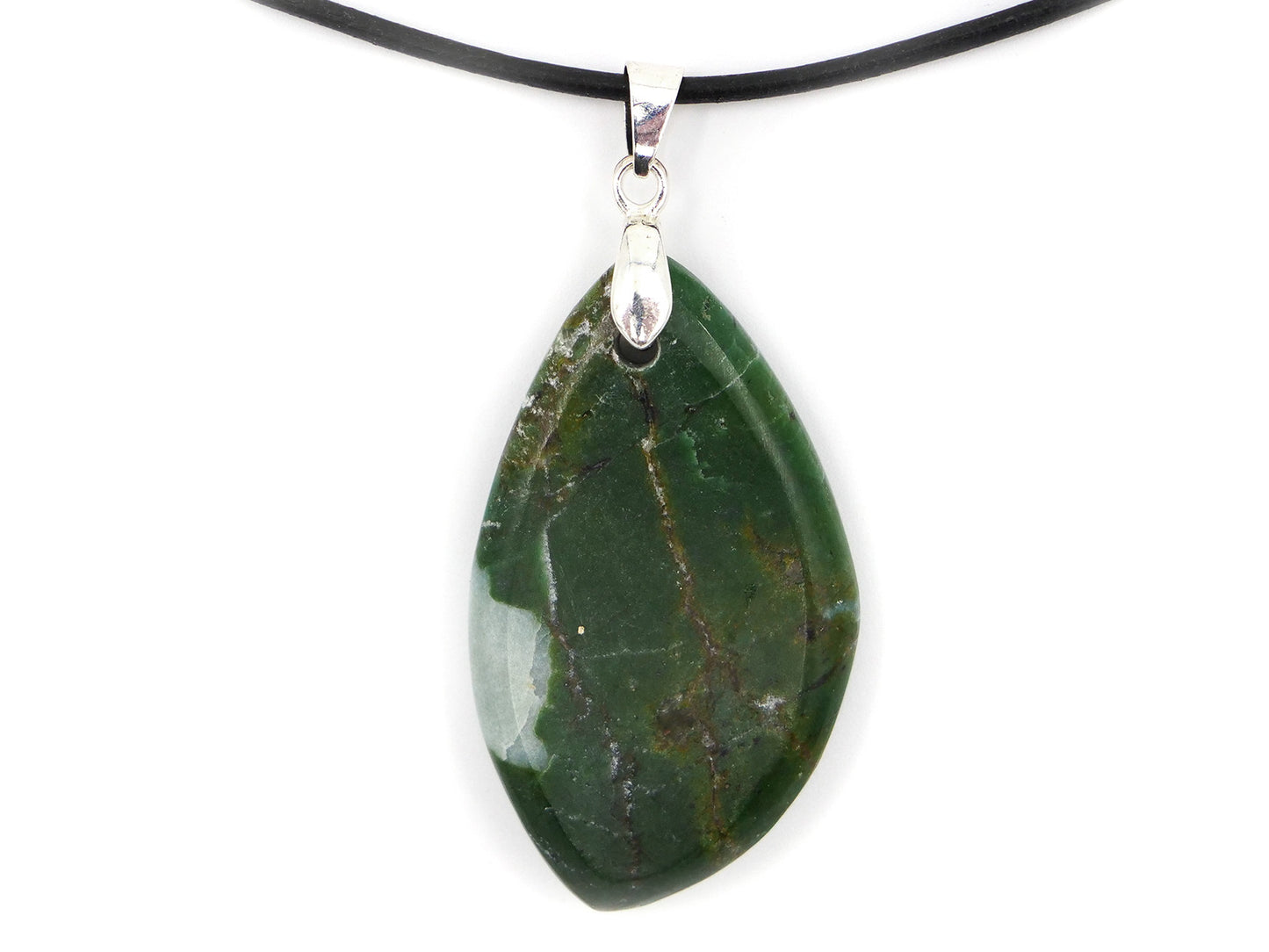 Smaragdite / Gabbro de l'Allalin de Suisse - Pendentif