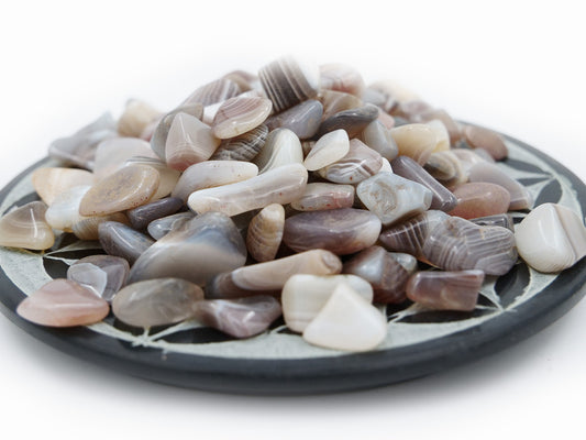 Agate du Botswana - Mini pierre roulée - 100 g