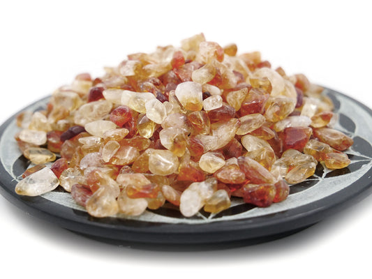 Citrine d'or (améthyste chauffée) - Mini pierre roulée - 100 g