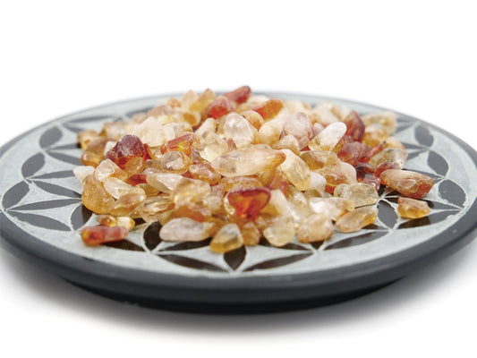 Citrine d'or (améthyste chauffée) - Mini pierre roulée - 50 g