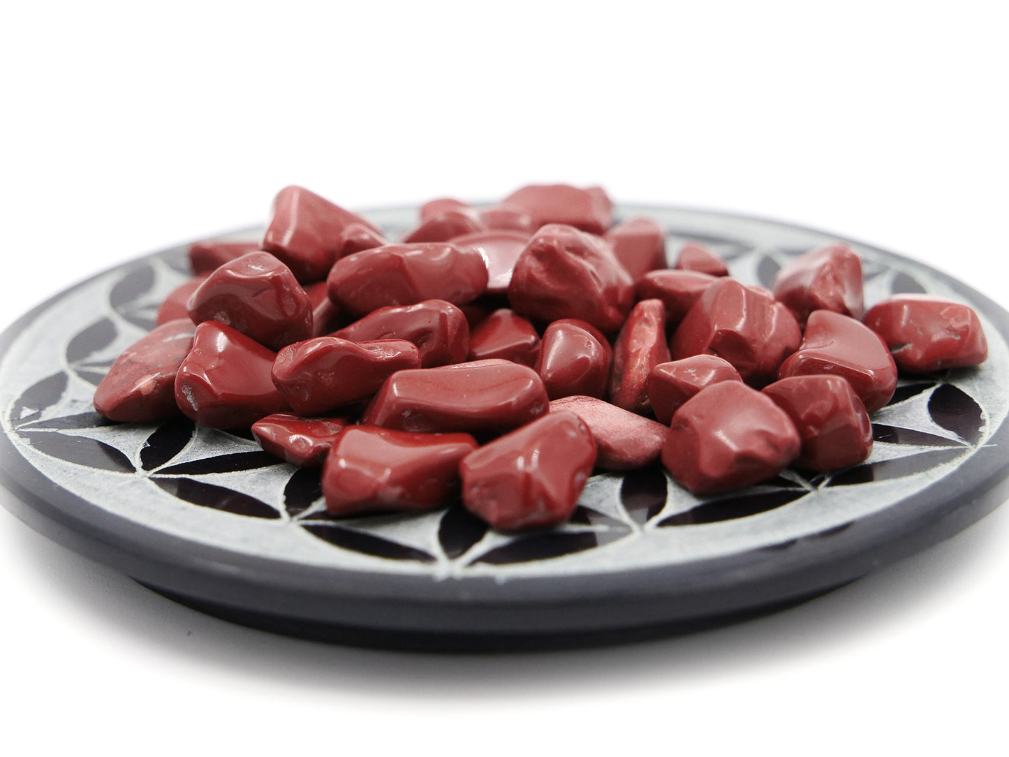 Jaspe rouge - Mini pierre roulée - 50 g