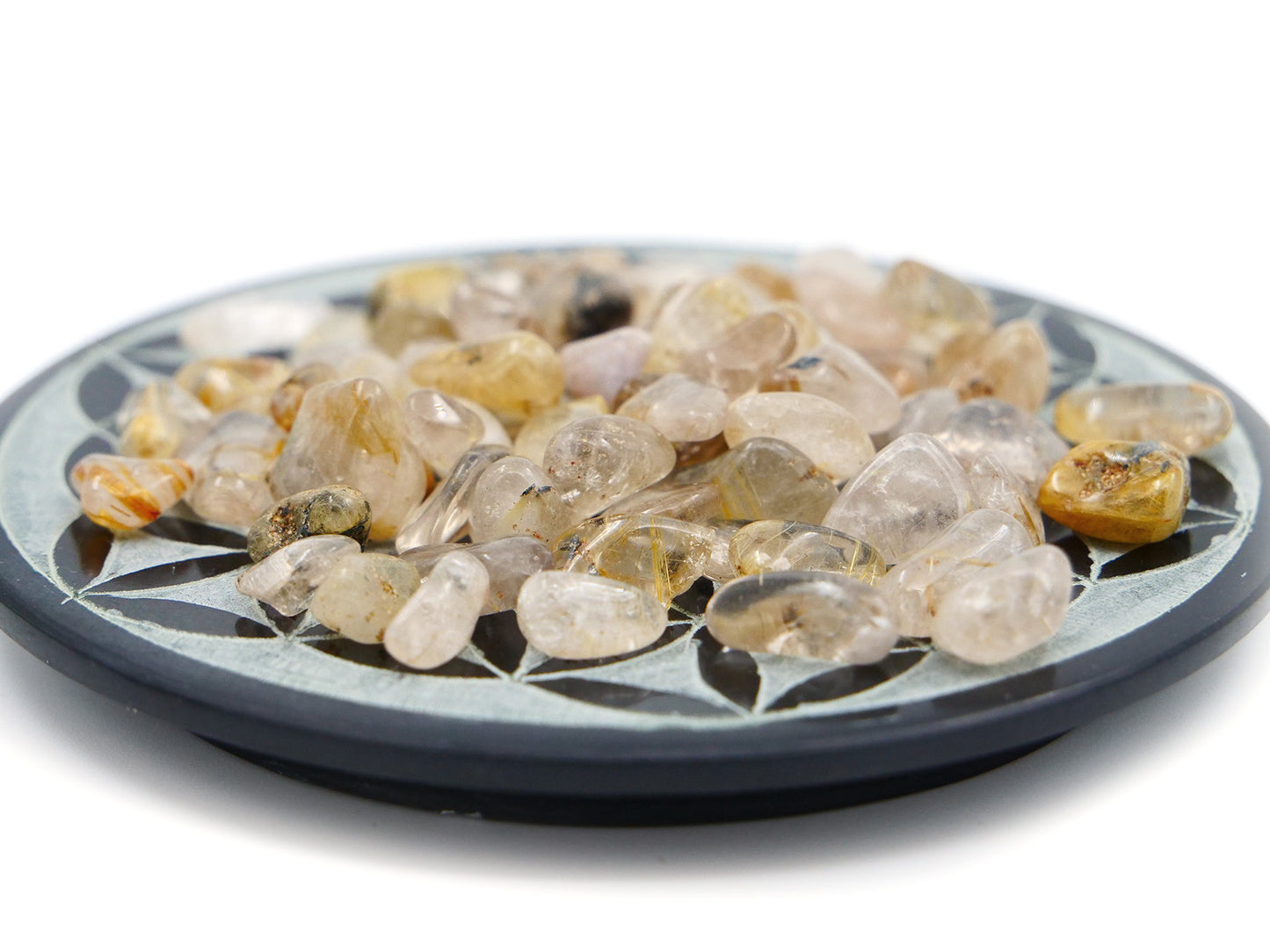 Quartz rutile - Mini pierre roulée - 50 g