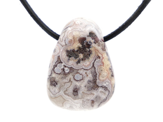 Agate Crazy-lace - Pendentif pierre percée