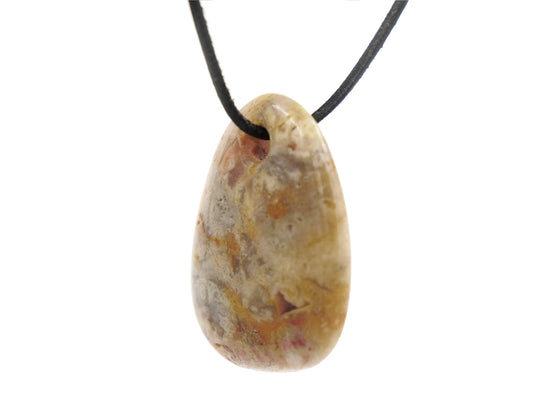 Agate Crazy-lace - Pendentif pierre percée