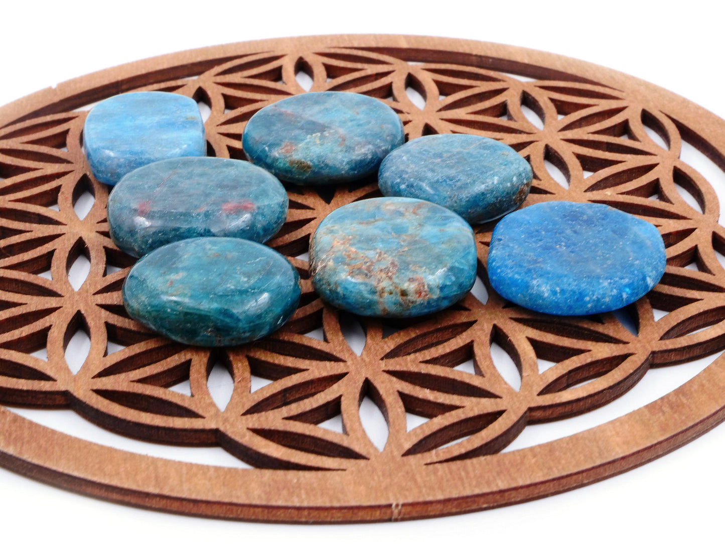 Apatite bleue - Pierre roulée