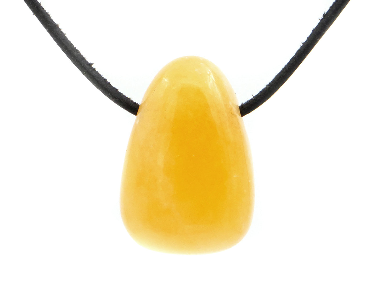 Calcite orange - Pendentif pierre percée