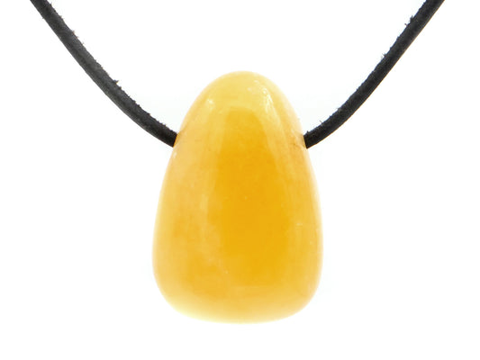 Calcite orange - Pendentif pierre percée